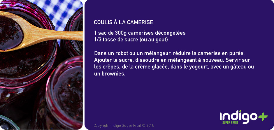 recette de coulis aux camerises